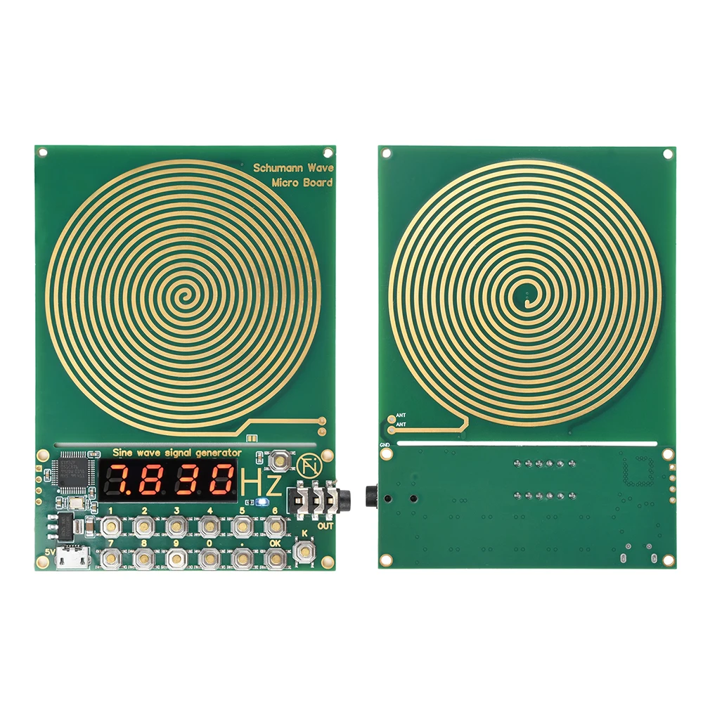 DC 5V 0.01Hz ~ 100000Hz Frequenza regolabile 7.83HZ Generatore di onde Schumann Generatore di segnale sinusoidale Interfaccia Micro USB - immagine 4