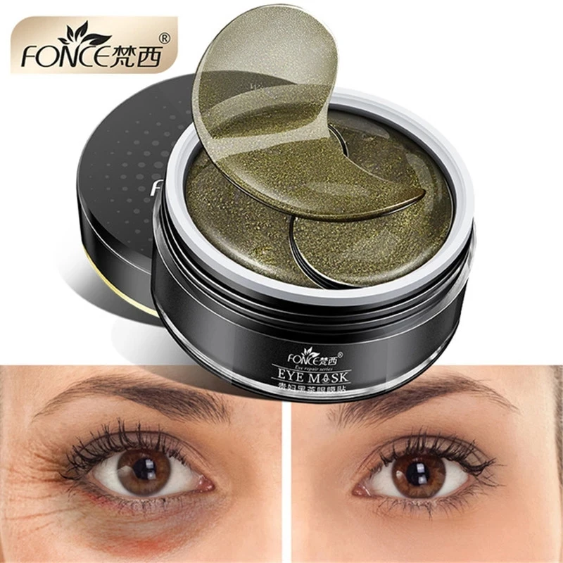 Korean Skin Care Black Tea Collagen Gel Eye patches Mask Plant for eyes Remover dark circles