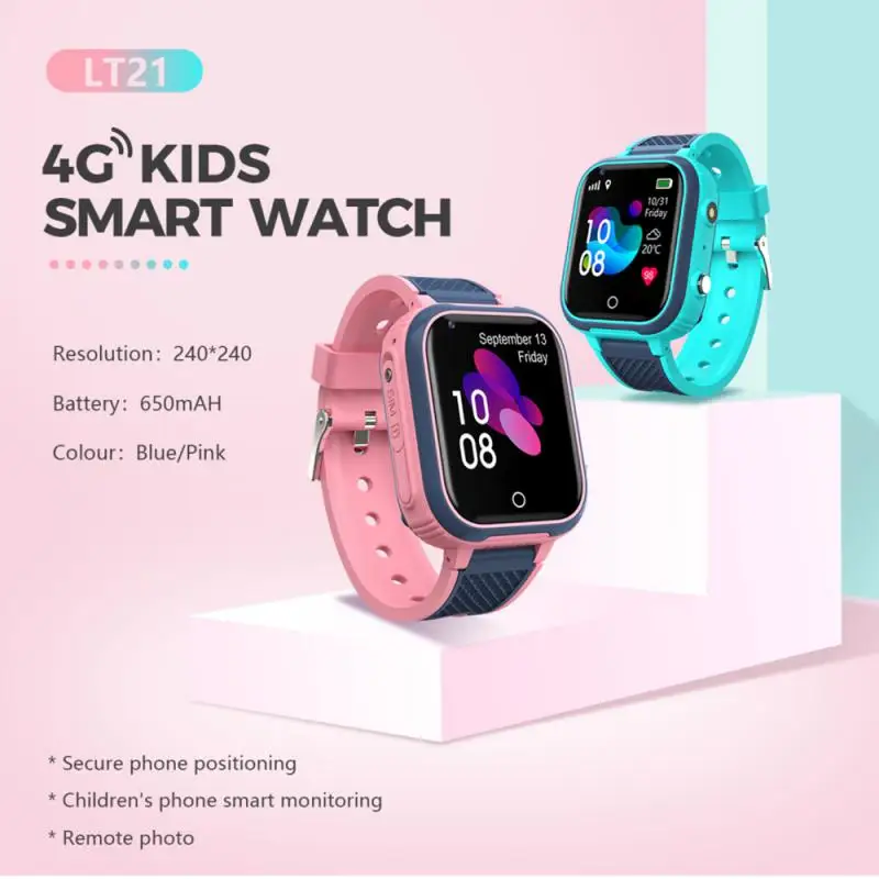 

LT21 4GSmart Watch Kids GPS WIFI Video Call SOS IP67 Waterproof Child Smartwatch Camera Monitor Tracker Location Phone Watch