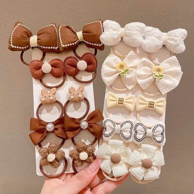5/9Pcs/Set Cute Bows Hair Clips Hair Accessories For Girls Cartoon Animal Flower Hairpin Headdress Baby Pins Birthday Gifts hair accessories hair clips