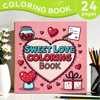 Halloween Adult Picture Book Sweet Love Coloring Book For Adults And Teens Featuring Adorable Creepy Creatures Halloween Gifts 1