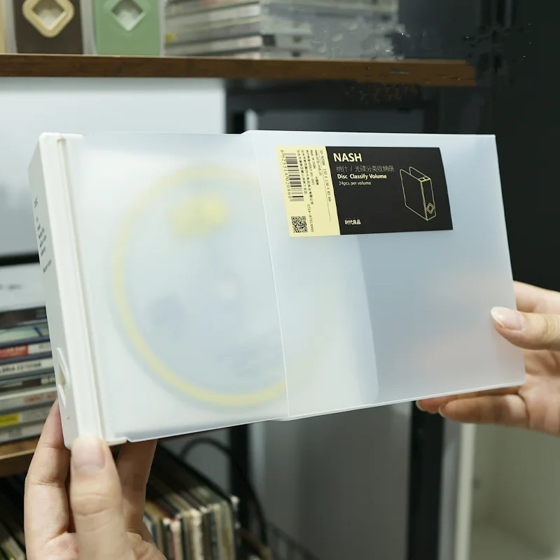 대용량 CD DVD 케이스 슬리브 보관 CD 마감 상자, 거치대 CD 디스크 패키지, 게임 앨범 정리, 4 색 24CD 박스, 인기 판매