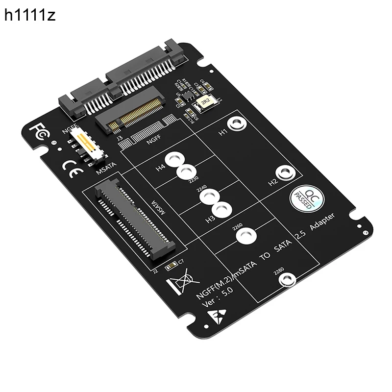 M.2 NGFF mSATA SSD-SATA 3.0 2.5인치 어댑터 M2 SATA SSD mSATA SSD 변환기 PC 노트북용 라이저 카드 최대 6Gbps 카드 추가