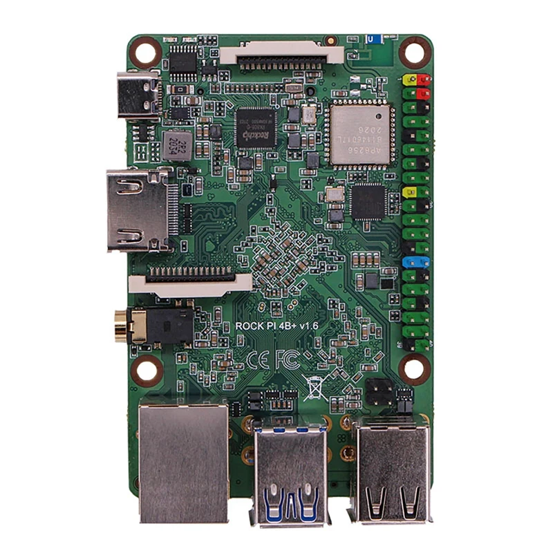 Rock Pi 4 Plus  B RK3399  , 6 ھ 
