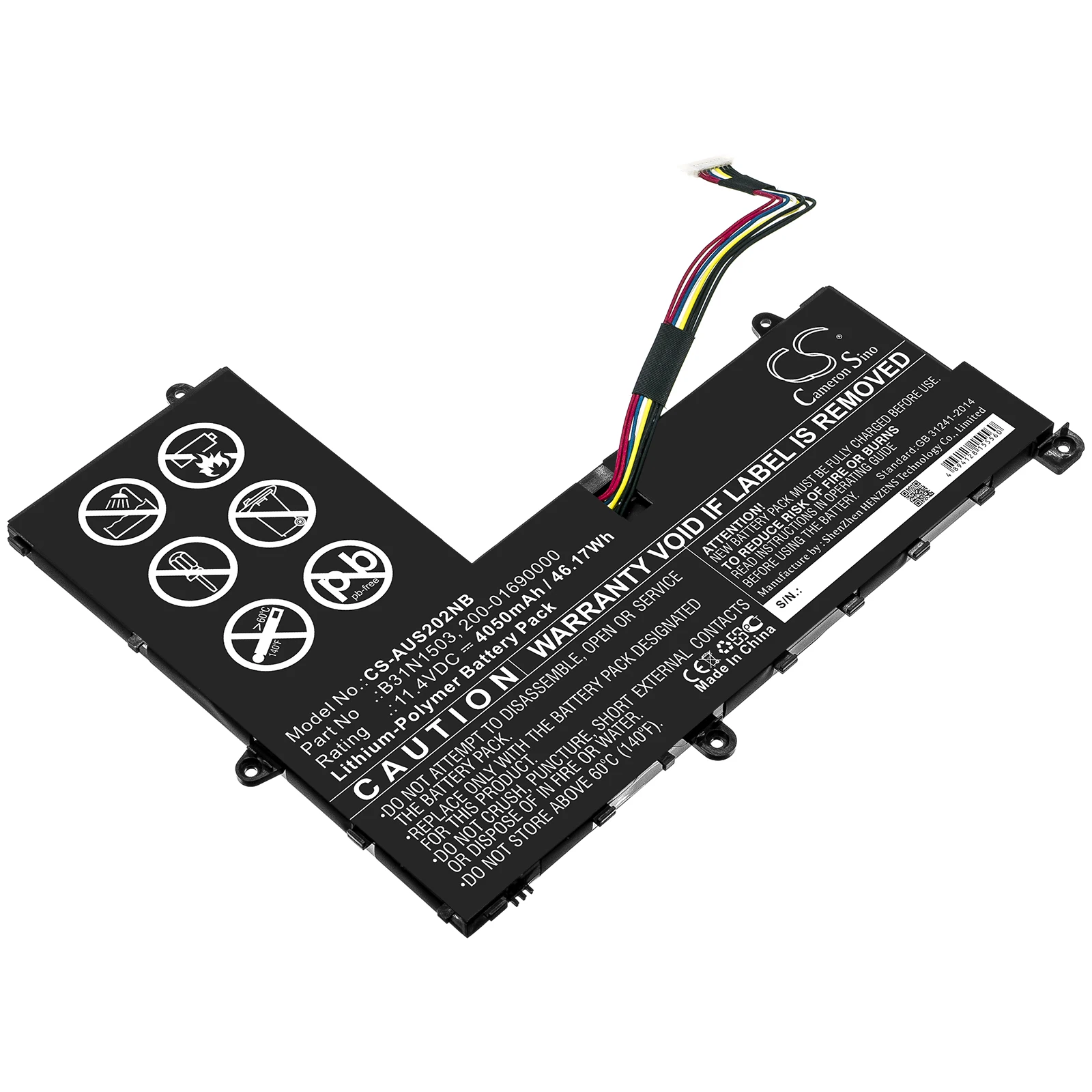 CS 4050 мАч/46.17Wh батарея для ноутбука Asus E202SA серия E202SA-1A E202SA-1B E202SA-1D E202SA-1E E202SA-7A E202SA-7B |