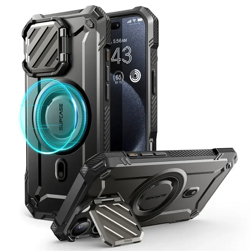 iPhone Case Phone Case Magnetic Case Camera Lens Protector Case Camera Protector Case Phone Protector Cover Camera Lens Case For iPhone 16 Pro Max 6.9" SUPCASE UB Mag XT Heavy Duty Rugged