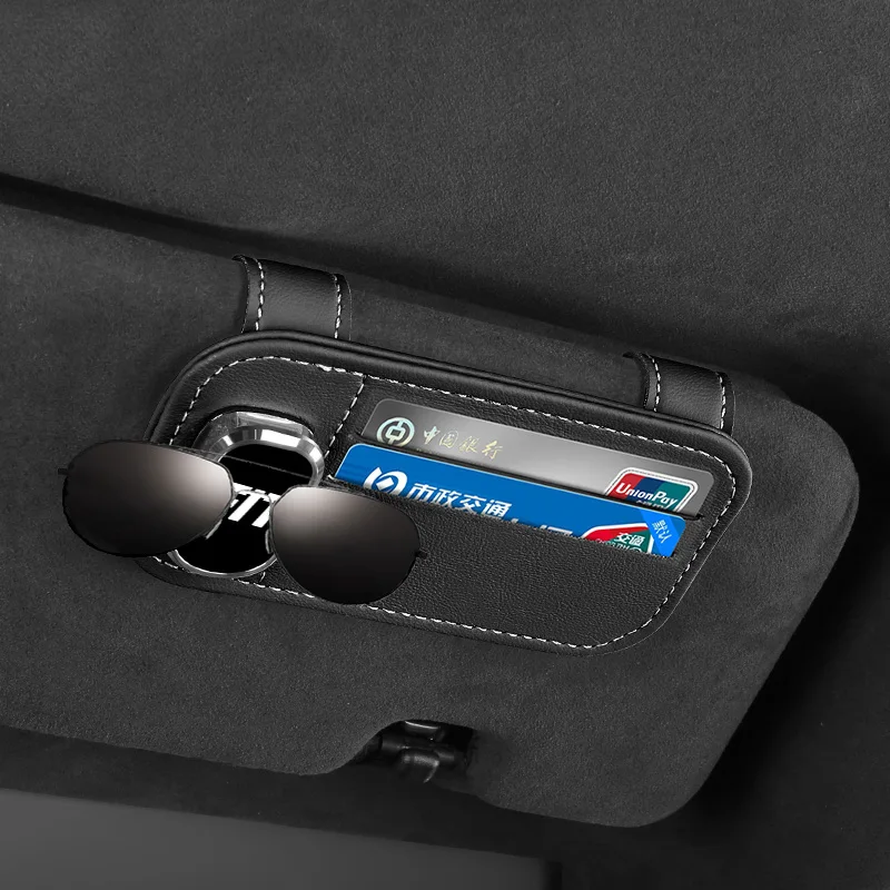 

Car Sun visor Glasses Sunglasses holder Card Finishing Storage bag Suitable For Honda Fit