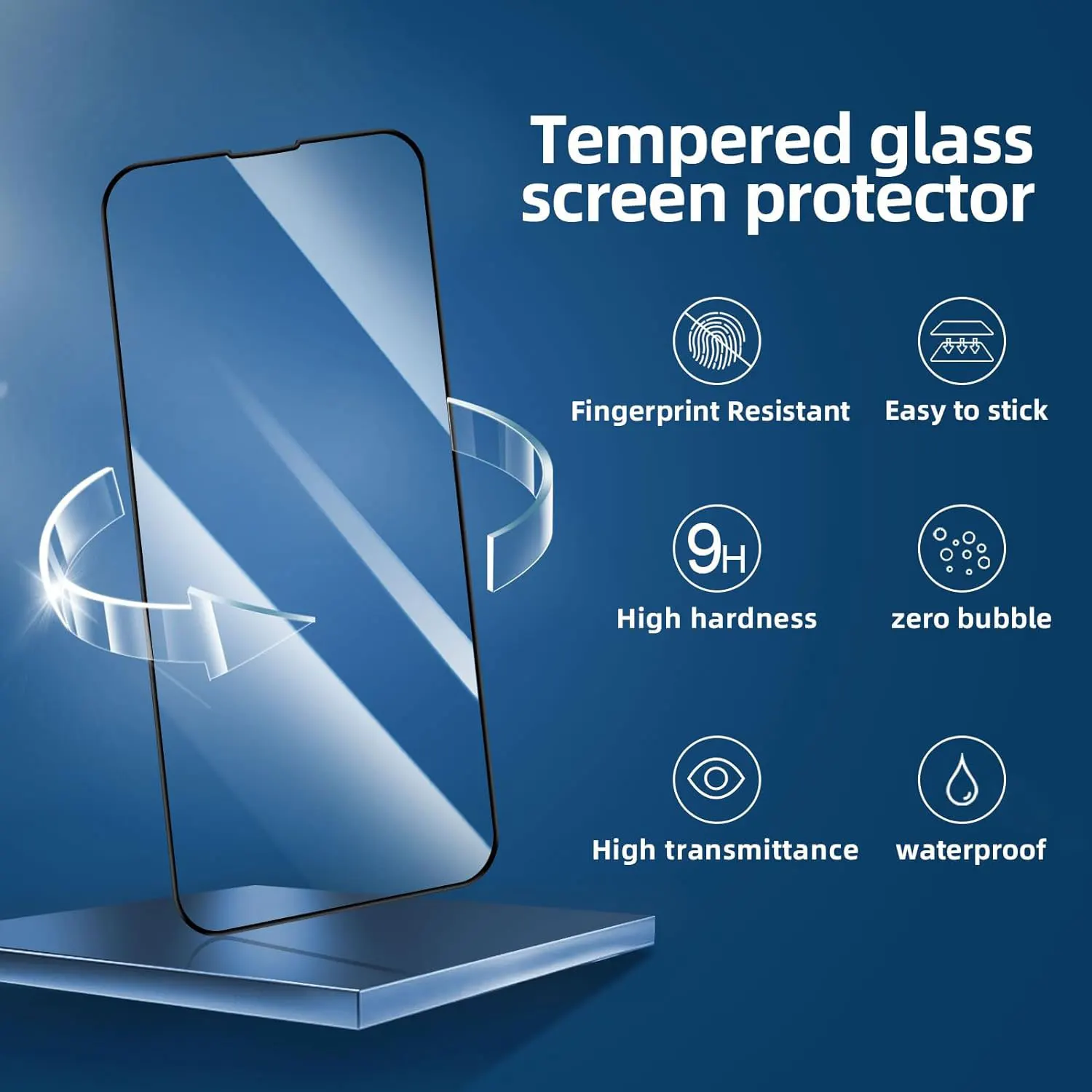 Premium Full-Coverage 99D Tempered Glass Screen Protector Film - 1-3 Pack
