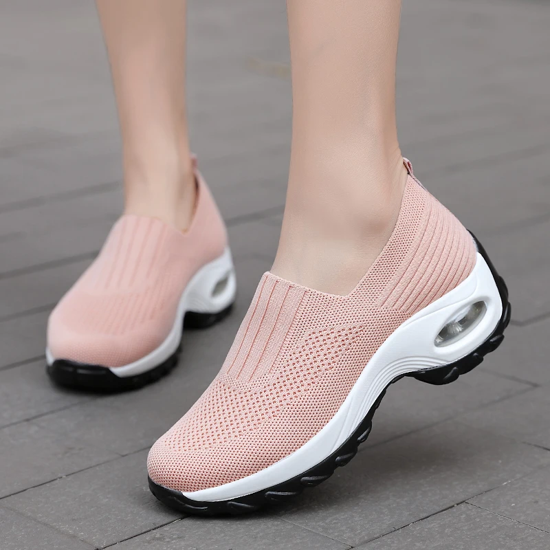 2023 Women Fashion Socks Shoes Casual White Sneakers Summer knitted Vulcanized Shoes Women Trainers Tenis Feminino