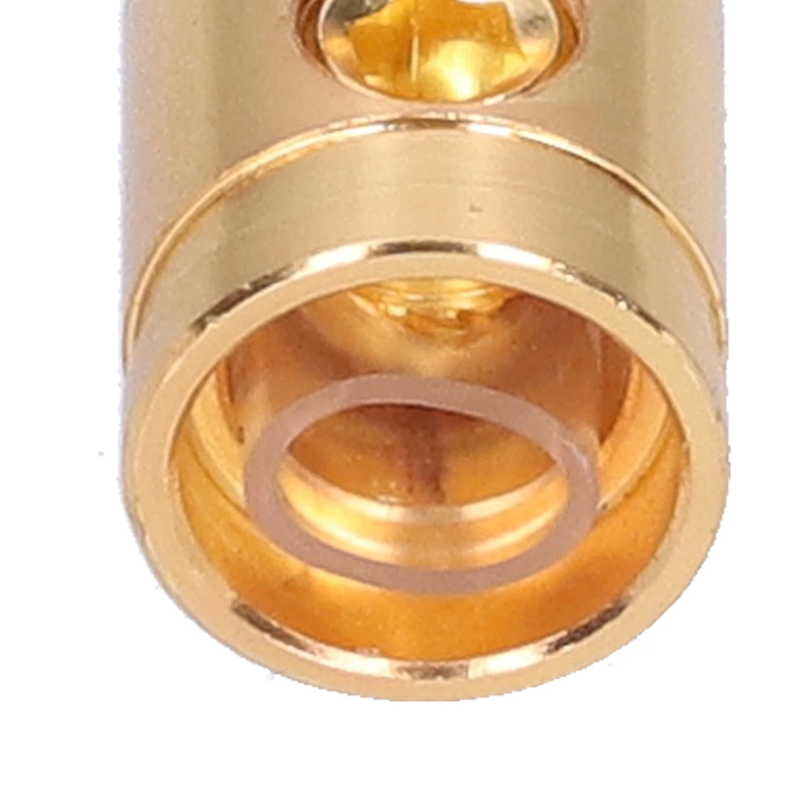 Cable Reducer Wire Reducer 0GA Wire Terminal Connector Pure Copper Gold-Plated For Car Audio Amplifier Modification