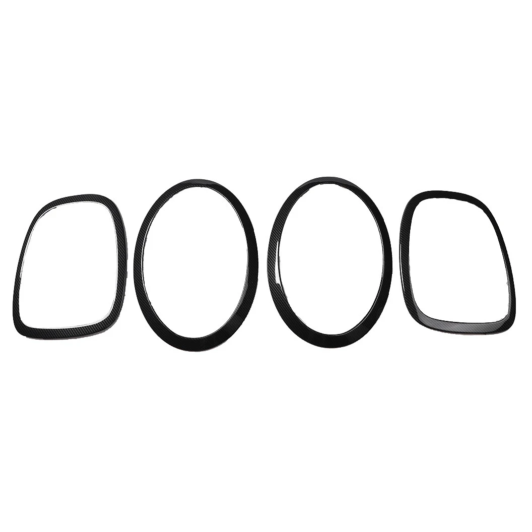 

For MINI Cooper F55 F56 F57 Carbon Fiber Front Head Headlight Tail Rear Lamps Frame Ring Cover Trim Car
