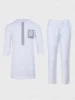 Nigeria South African Traditional Men'S Clothing 2024 New In  Oversized Shirts And Pants 2 Piece Suit Men'S Clothes Vacation Set 2