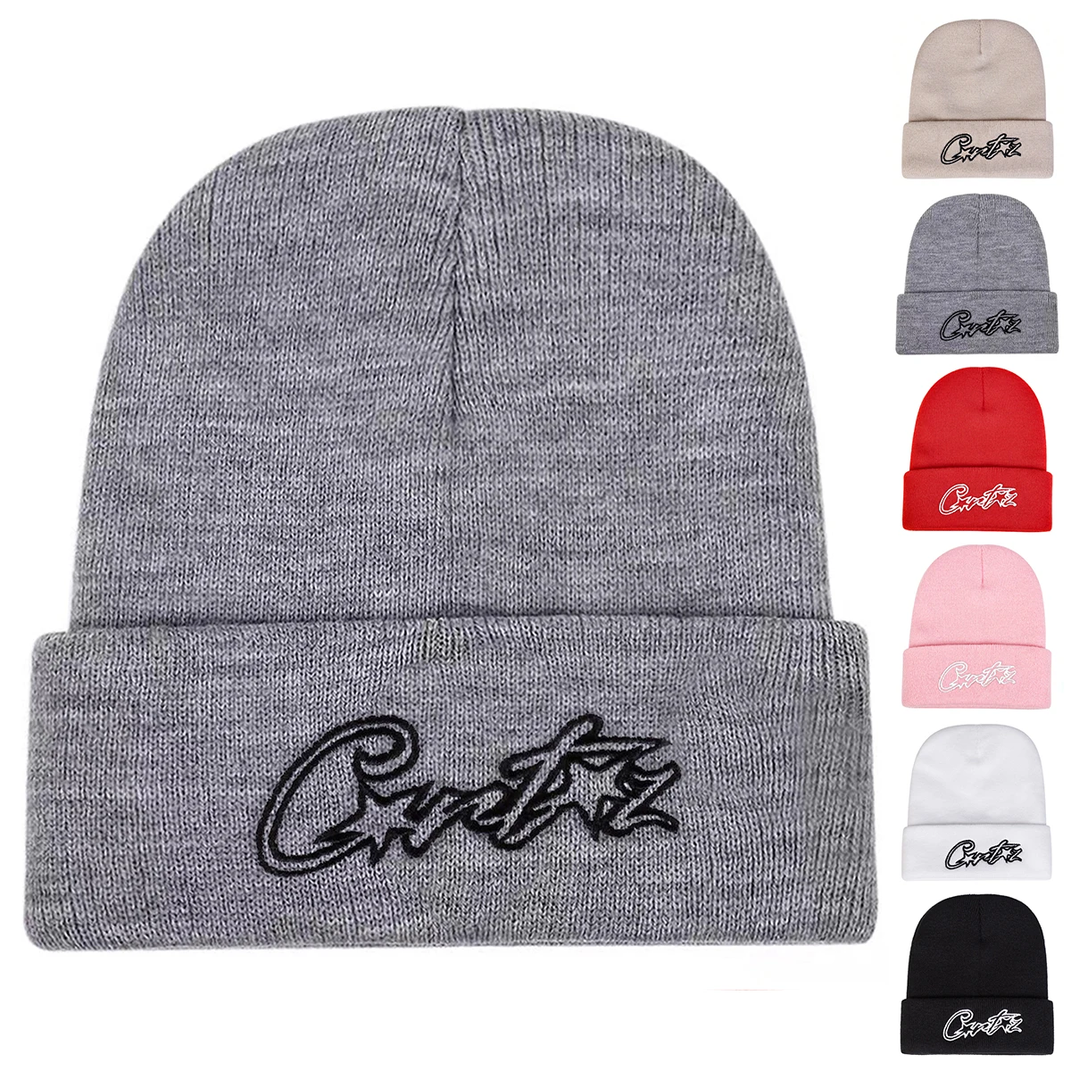 Unisex Letter Pentagram Embroidery Beanies For Women Men