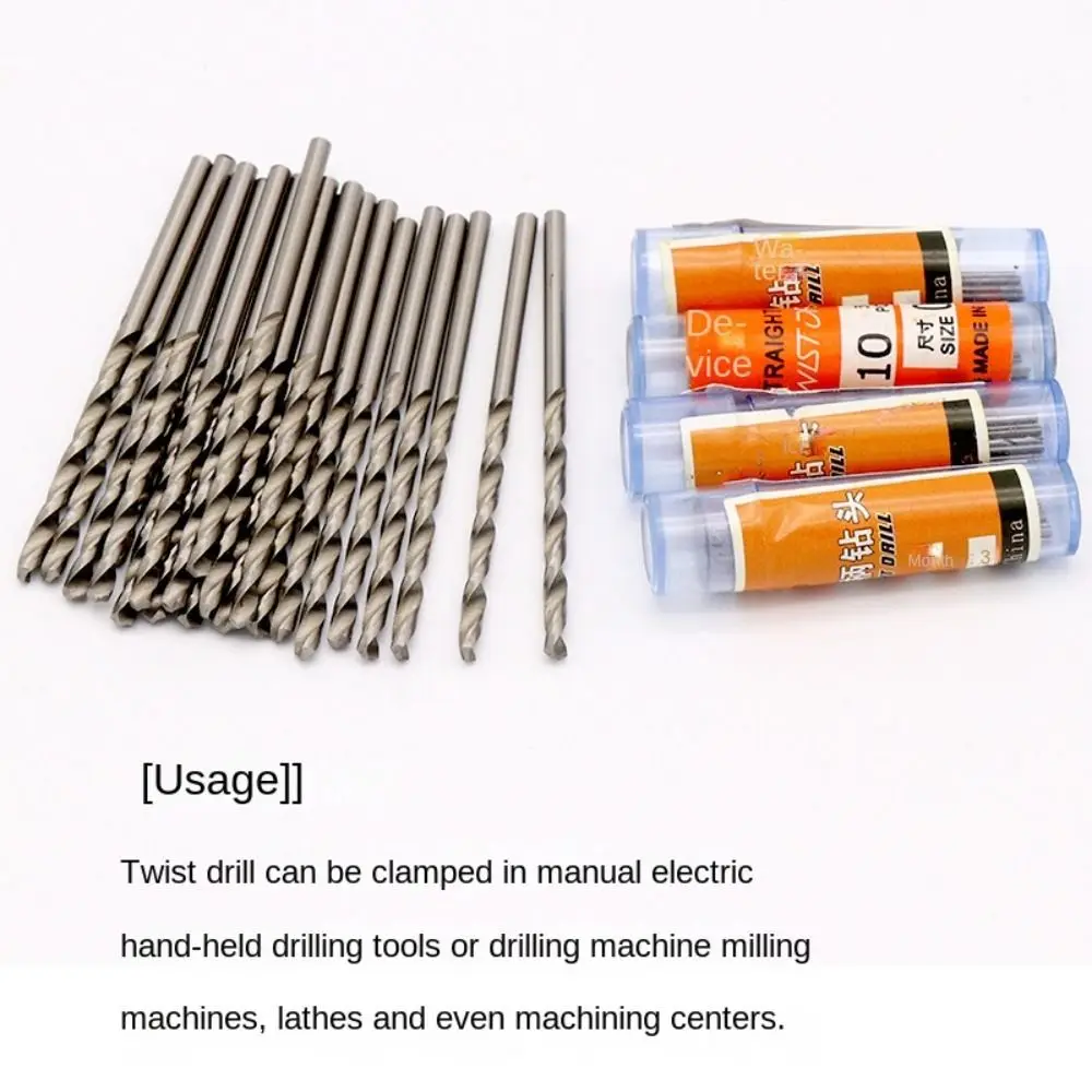 10-Piece HSS Twist Drill Bit Set for Dremel
