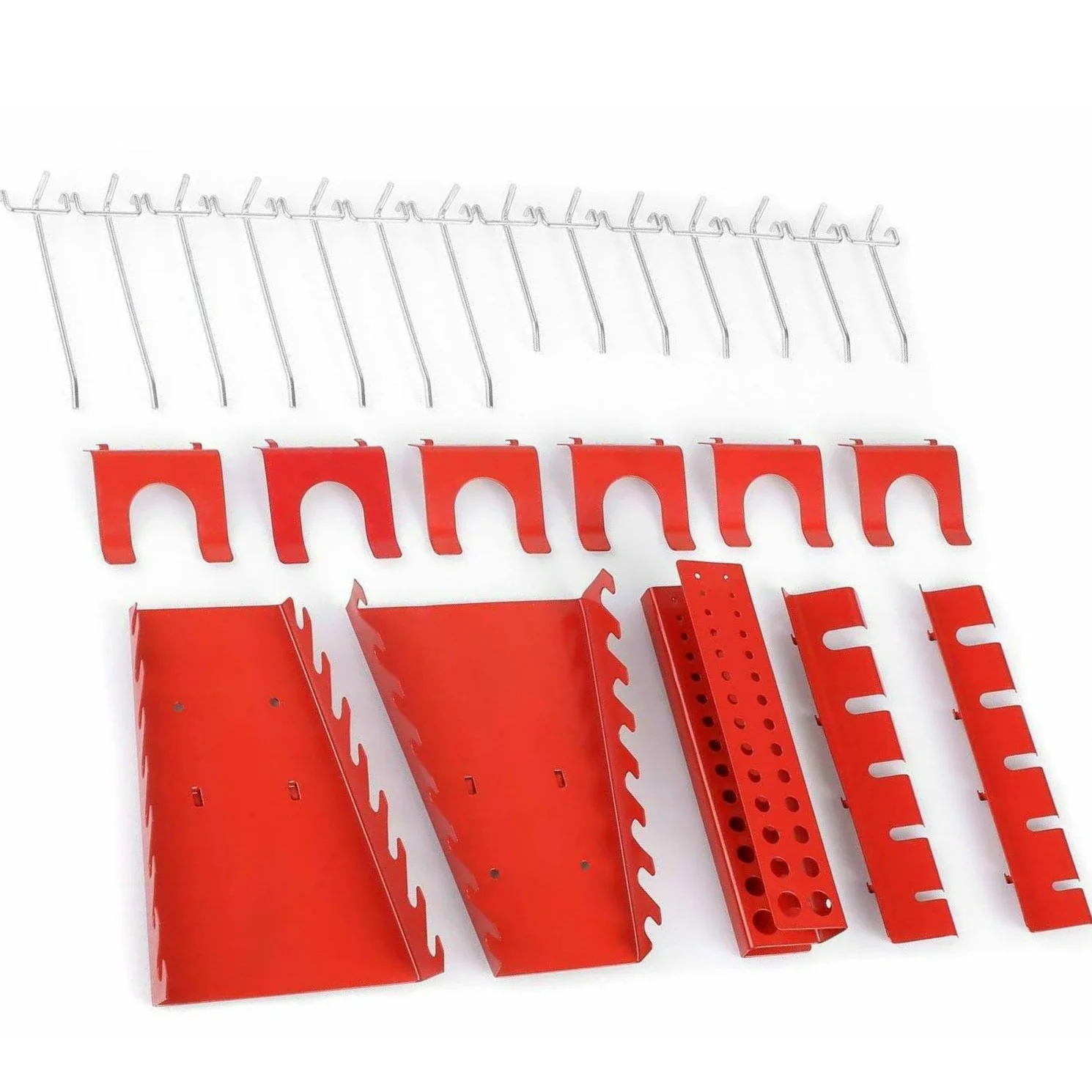 Tool Wall 25Pcs Metal Hook Set Garage Heavyduty Device Holder