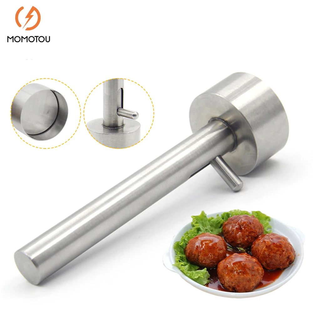 

New Meatball Maker Large Falafel Ball Making Scoop Mold Kitchen Tool Pal Meat Pressing Gadgets Stainless Steel Meatball Machine