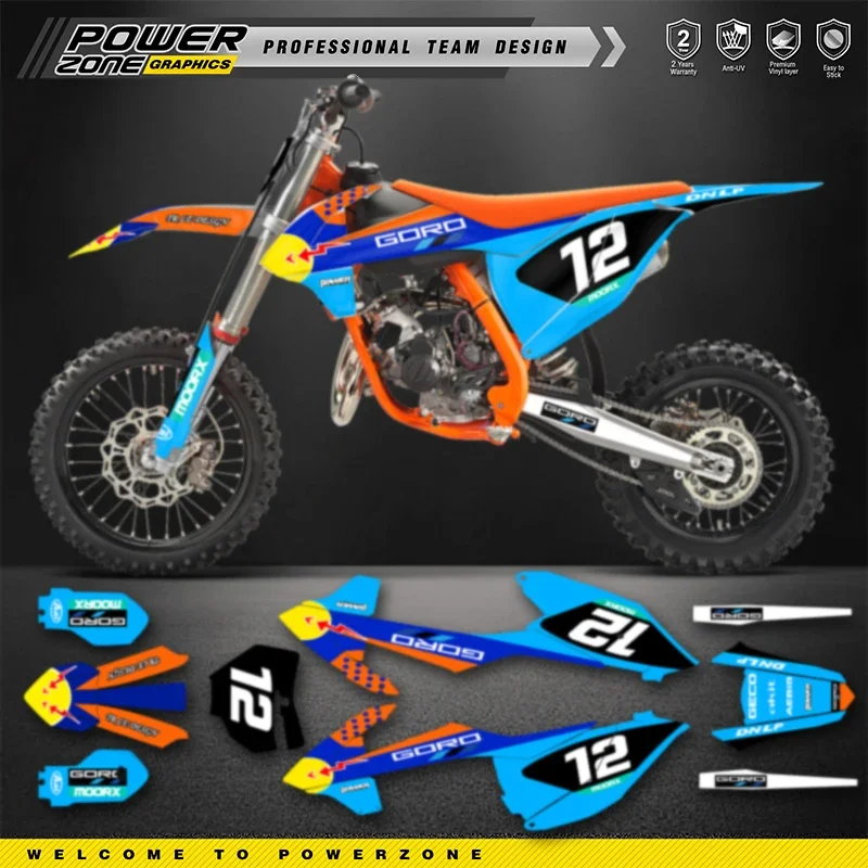 PowerZone Custom Team Graphics Backgrounds Decals For 3M Stickers Kit ...