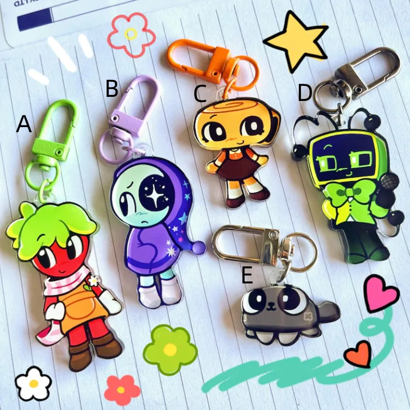 Kawaii Cartoon Game Character Acrylic Keychain Pendant