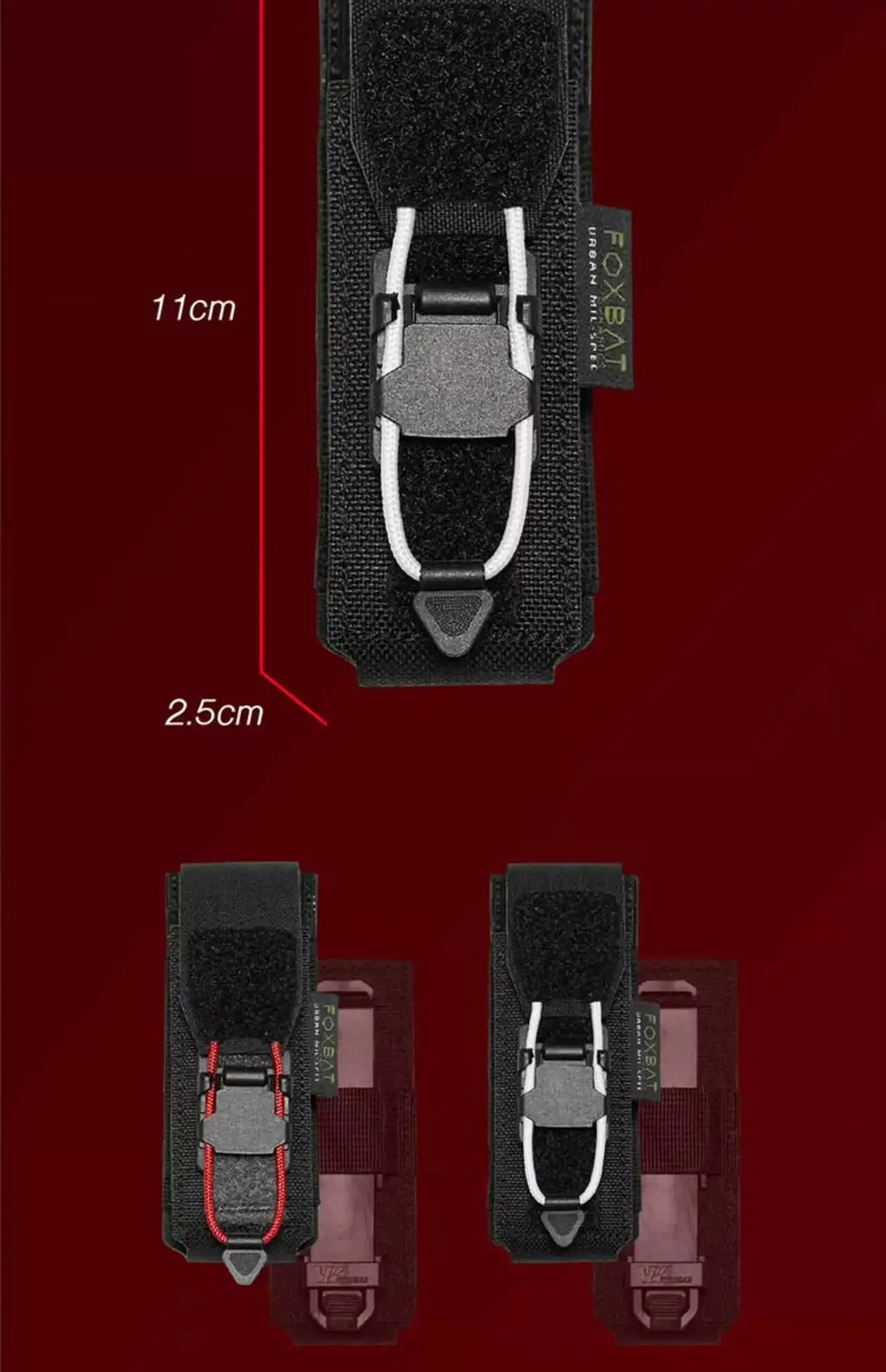Foxbat LEG-32 Tool pouch EDC holding mod magnetic cover buckle techwear accessories