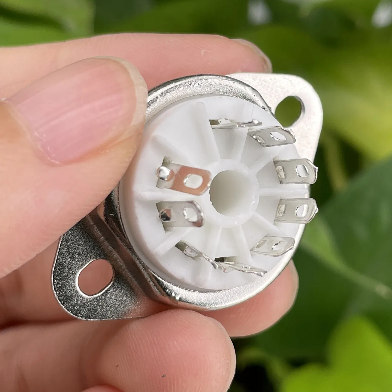 10PCS 9pin B9A Ceramic Tube Socket GZC9-D For 5670 12AU7 ECC83 6DJ8 6CG7 6922 EL84 7199 EF86 ECC82 Hifi Audio Tube AMP