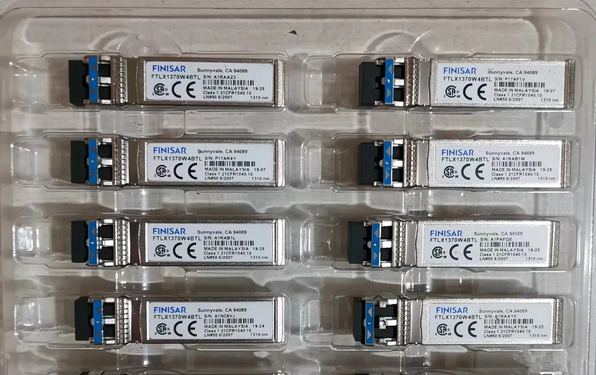 Finisar Transceiver 10GB SFP FTLX1370W4BTL 1310NM 10G 1.4KM SFP+ Fiber Optical Module