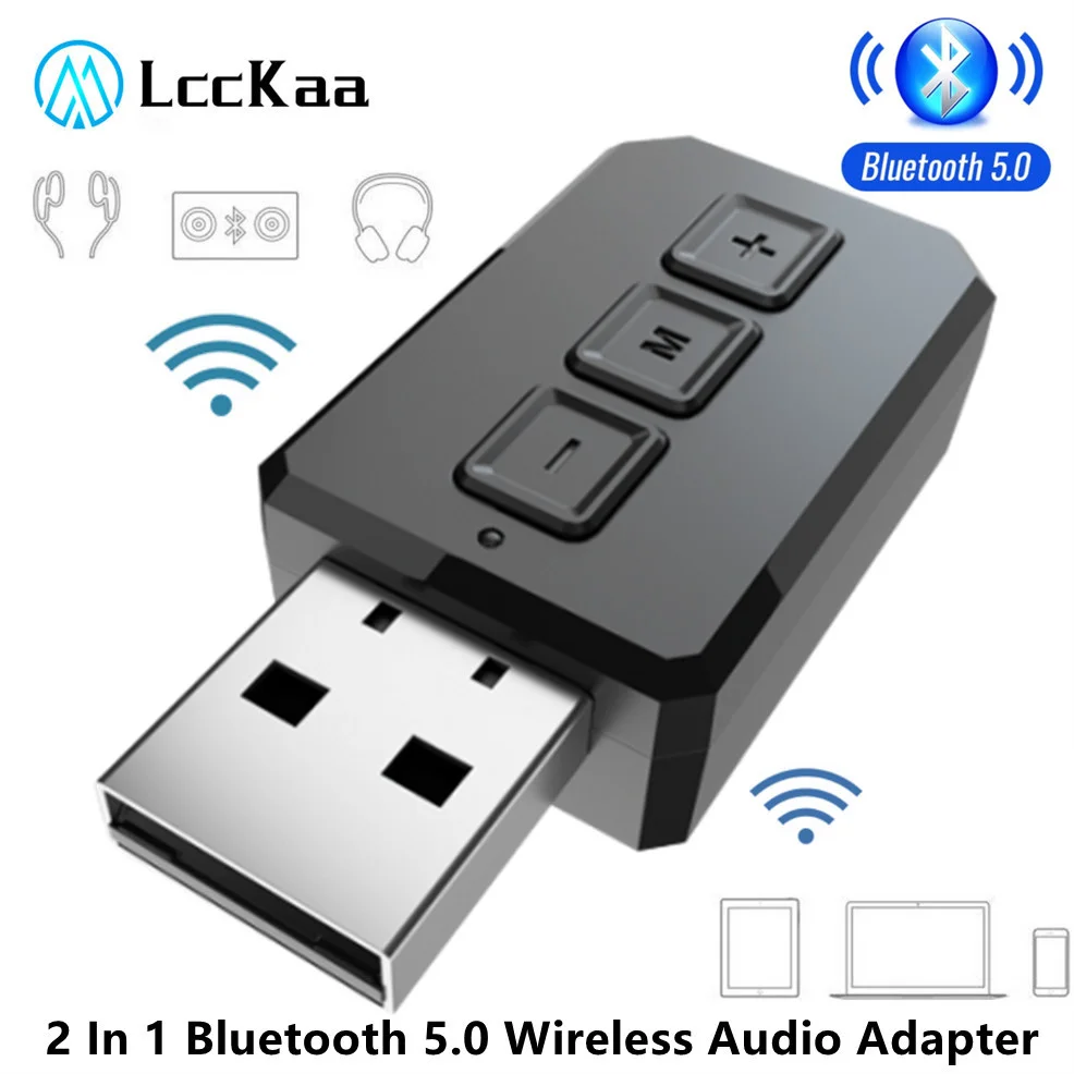 

2 In1 USB Wireless Bluetooth Adapter Bluetooth 5.0 Transmiter for Computer TV Laptop Speaker Headset Adapter Bluetooth Receiver