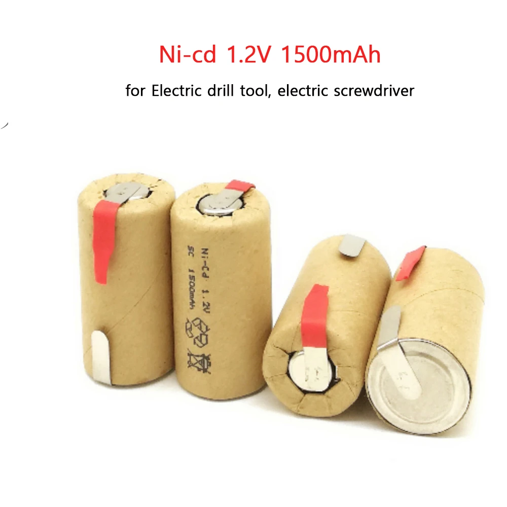 4 шт. Ni-CD 1 2 в SC1500mAh Sub C высокомощный 10C перезаряжаемый аккумулятор для