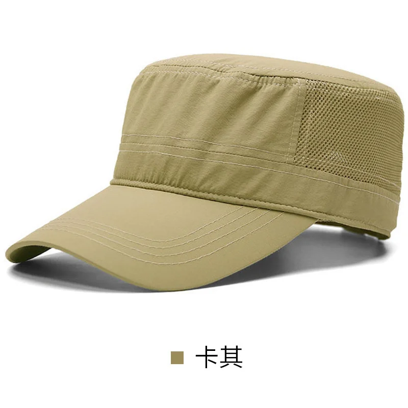 Summer Outdoors Cool Thin Sun Cap Male Flat Top Hat Man Plus Size Baseball Caps 56-60cm 60-65cm