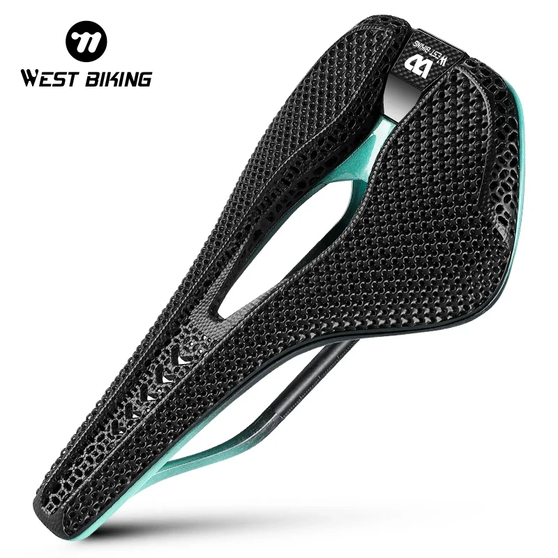 

WEST BIKING 3D напечатанное углеродное седло Профессиональный дорожный велосипед короткое носовое сиденье Сверхлегкий гоночный велосипед седло Аксессуары для велосипеда