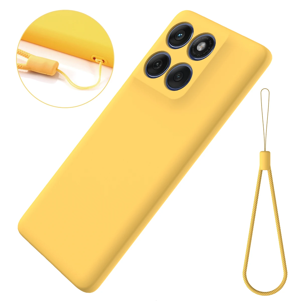 Liquid Silicone Shockproof Lanyard Case - Durable Back Cover