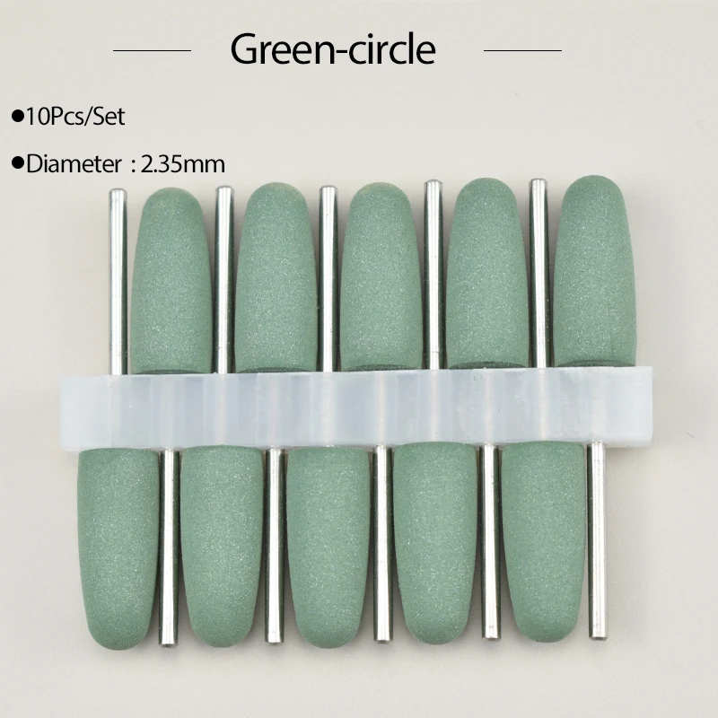 Frese Lucidatrici In Gomma Siliconica Per Denti, 2.35mm, Per Sbiancamento Dentale, Dentista, Set A311/A312