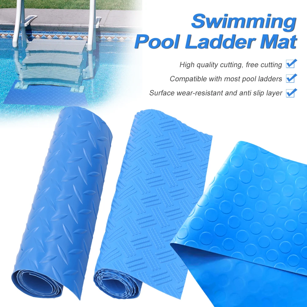 

Swimming Pool Ladder Mat 90x23cm 90x40cm Non-Slip Protective Step Mat Above Ground Pool Ladder Mat PVC Waterproof Step Pad