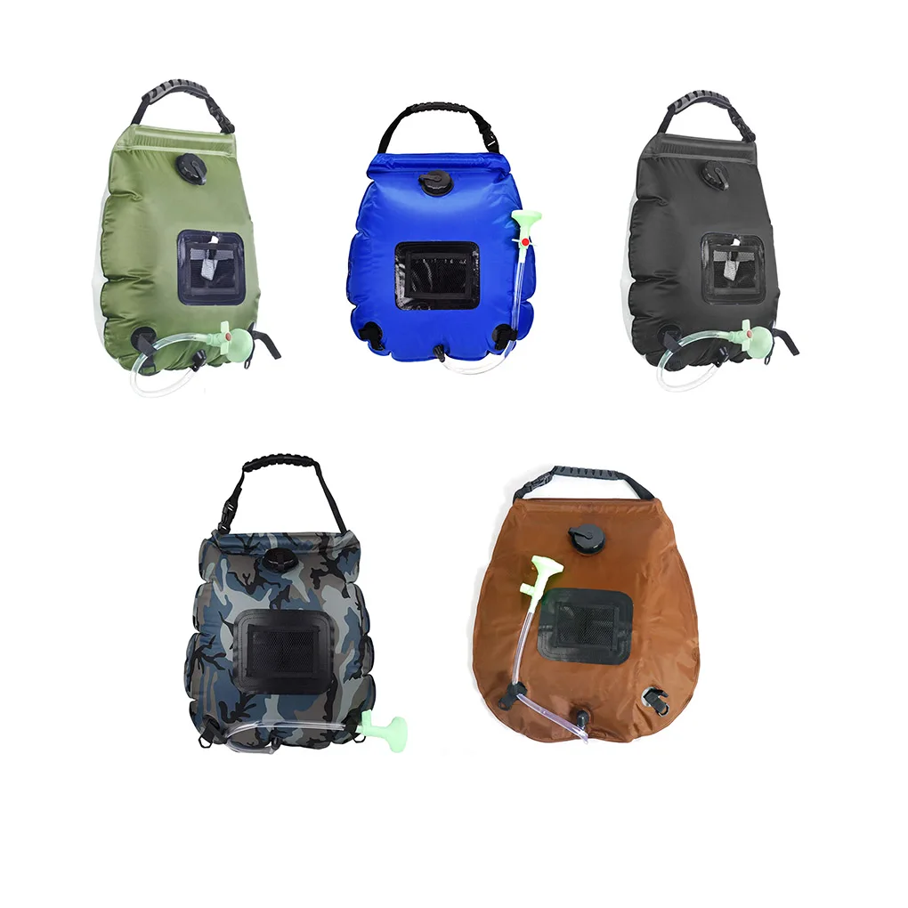

Solar-powered Outside Shower Bag Refillable Water Storage Pouch Container