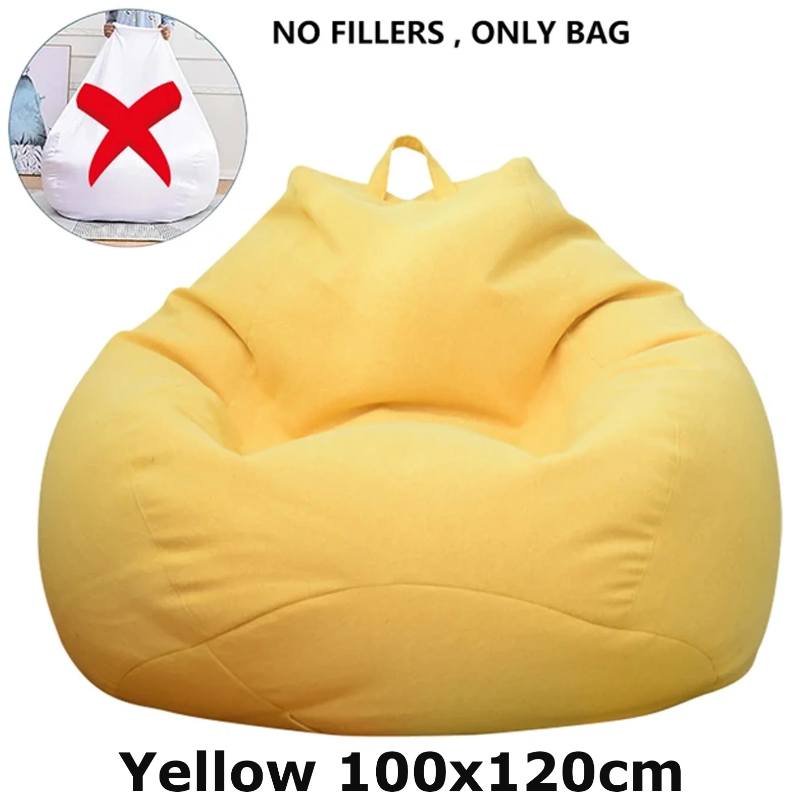 Luxurious Large Bean Bag Lounger Cover - Plush, Comfortable & Stylish Passive Seating Solution