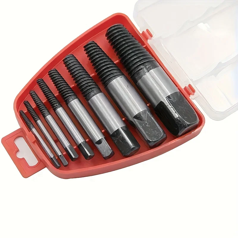 Screw Extractor Metal Drill Bit Set 5/6pcs Damaged Screws Remover Extractor Woodworking Tools Broken Bolt Water Pipe