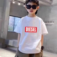 Ensemble t-shirt et short pour garçons et filles de 3 à 12 ans, t-shirts à manches courtes pour enfants, vêtements décontractés roses et noirs, vêtements d'été amples pour enfants 4