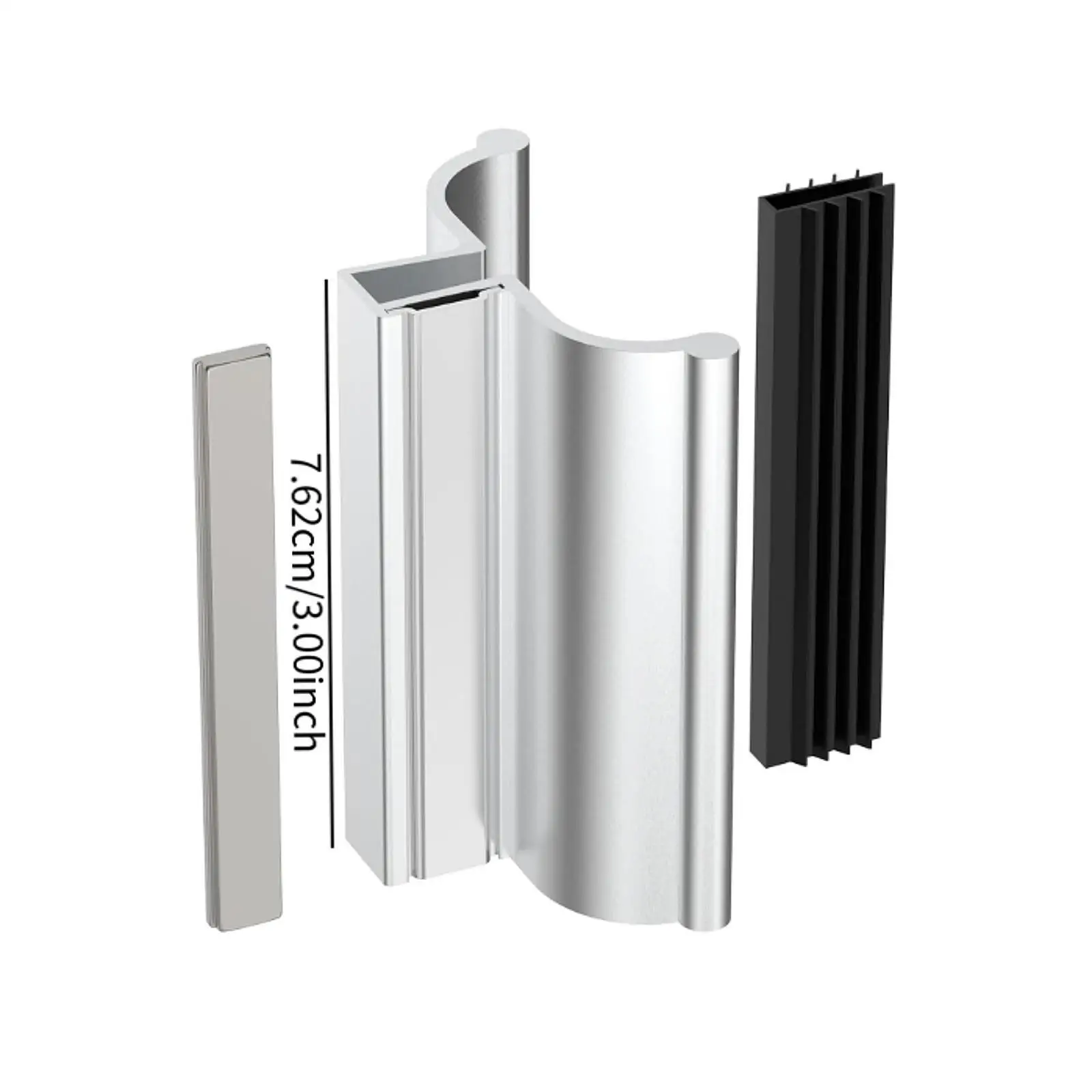 Frameless Shower Door Handle Sturdy Parts for Glass Shower Doors Home Hotel 6
