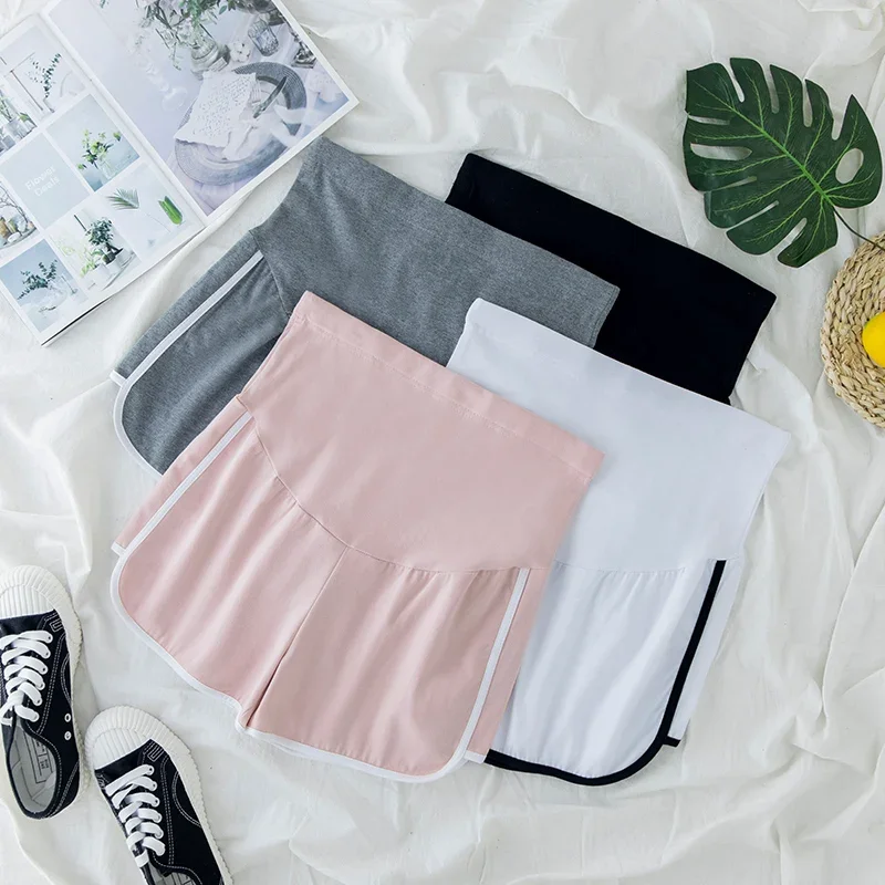 100% Cotton Thin Casual Shorts for Maternity Wide Leg Loose High Waist Belly Home Wear for Pregnant Women Summer Pregnancy Youth pregnant shorts