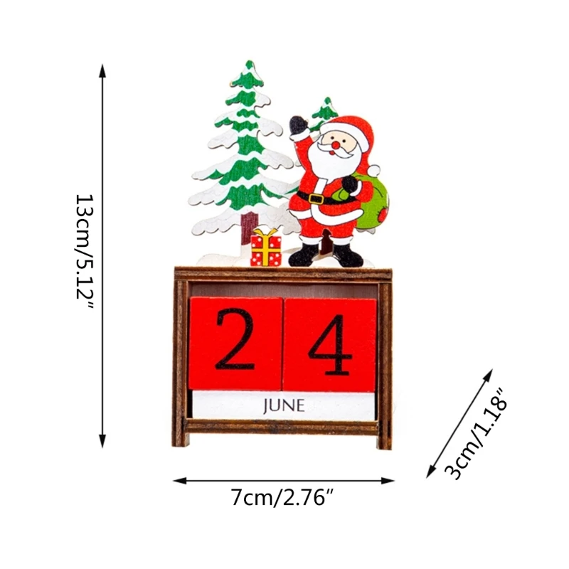 Christmas Countdown Calendar Winter Holiday Decoration-Santa Claus Advent  Calendar Ornament for-Home Table House Kitchen - AliExpress