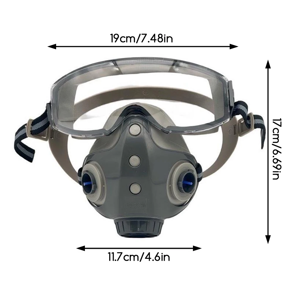 Masque Anti-Poussière Chantier Réutilisable 3 pièces - Protection Complète