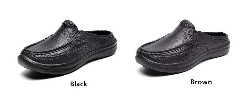 Summer Men Chef Shoes Anti Slip and Oil Proof Men's Work Shoes EVA Lazy Slippers Casual Trendy Slipper Fashion Garden Shoes