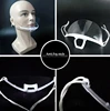 Portable Anti-fog Transparent Plastic Mask Mouth Cover Spittle Protect Tattoo Makeup Hotel Kitchen Supply Accessories 4