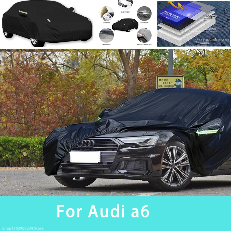 

Наружная защита для Audi a6, полноразмерные автомобильные Чехлы, снежный чехол, Солнцезащитный водонепроницаемый пыленепроницаемый внешний автомобильный аксессуар