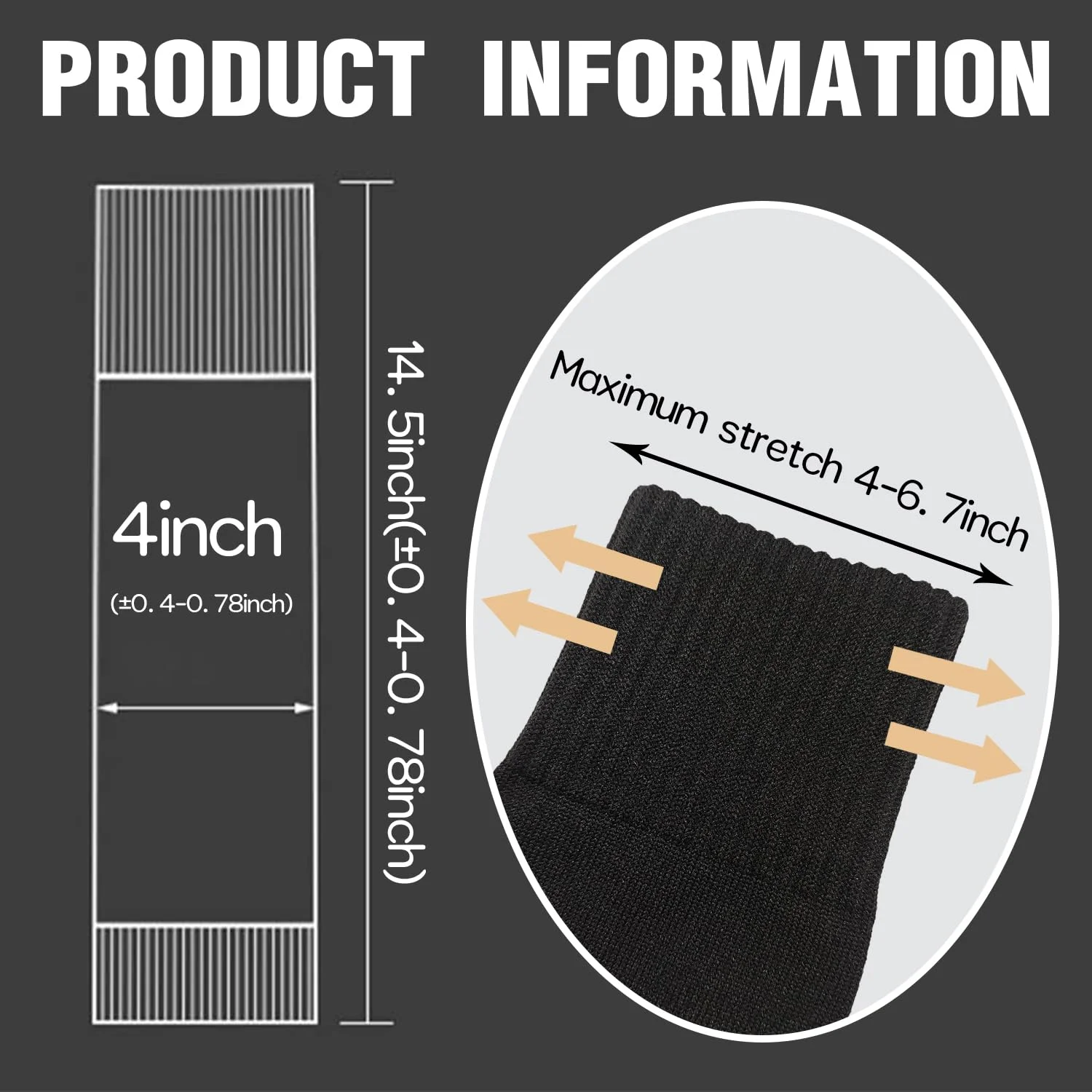 1 Pair Football Compression Calf Sleeves Sports Leg Warmers Elastic Sweat Absorption Shin Support Socks