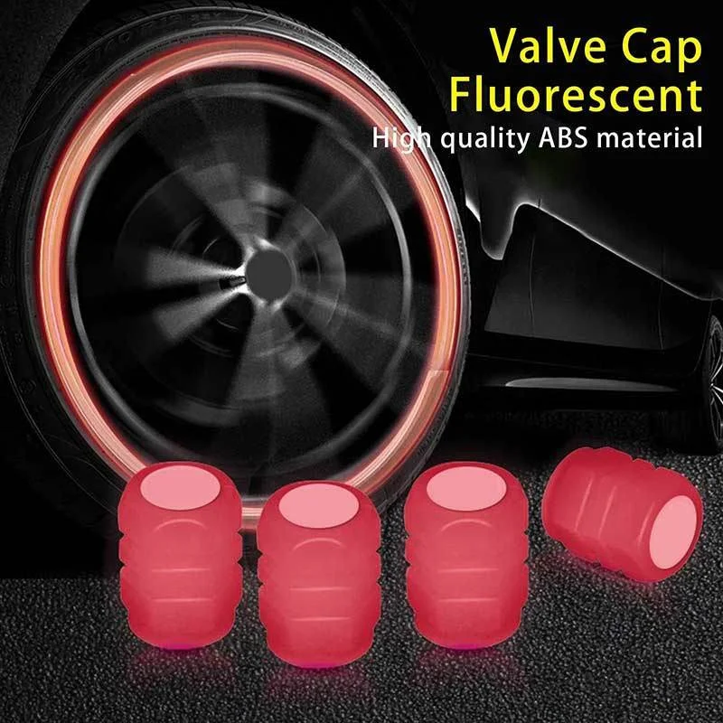 

Multi-color Fluorescent Luminous Tire Valve Caps Car Motorcycle Wheel Tyre Nozzle Valve Stem Dust-Proof Decorative Glowing Cover