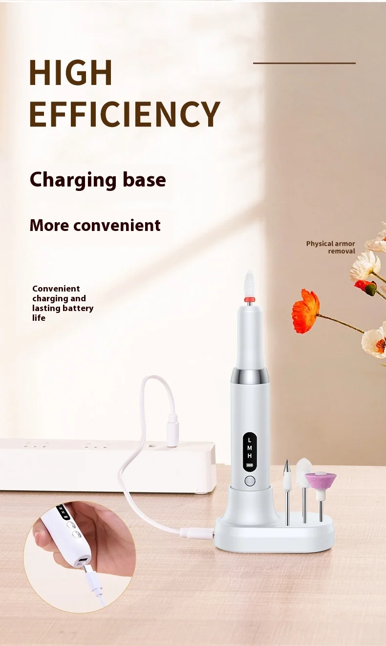 Electric Nail Drill Professional Nail File For Dead Skin Removal_voghion.com