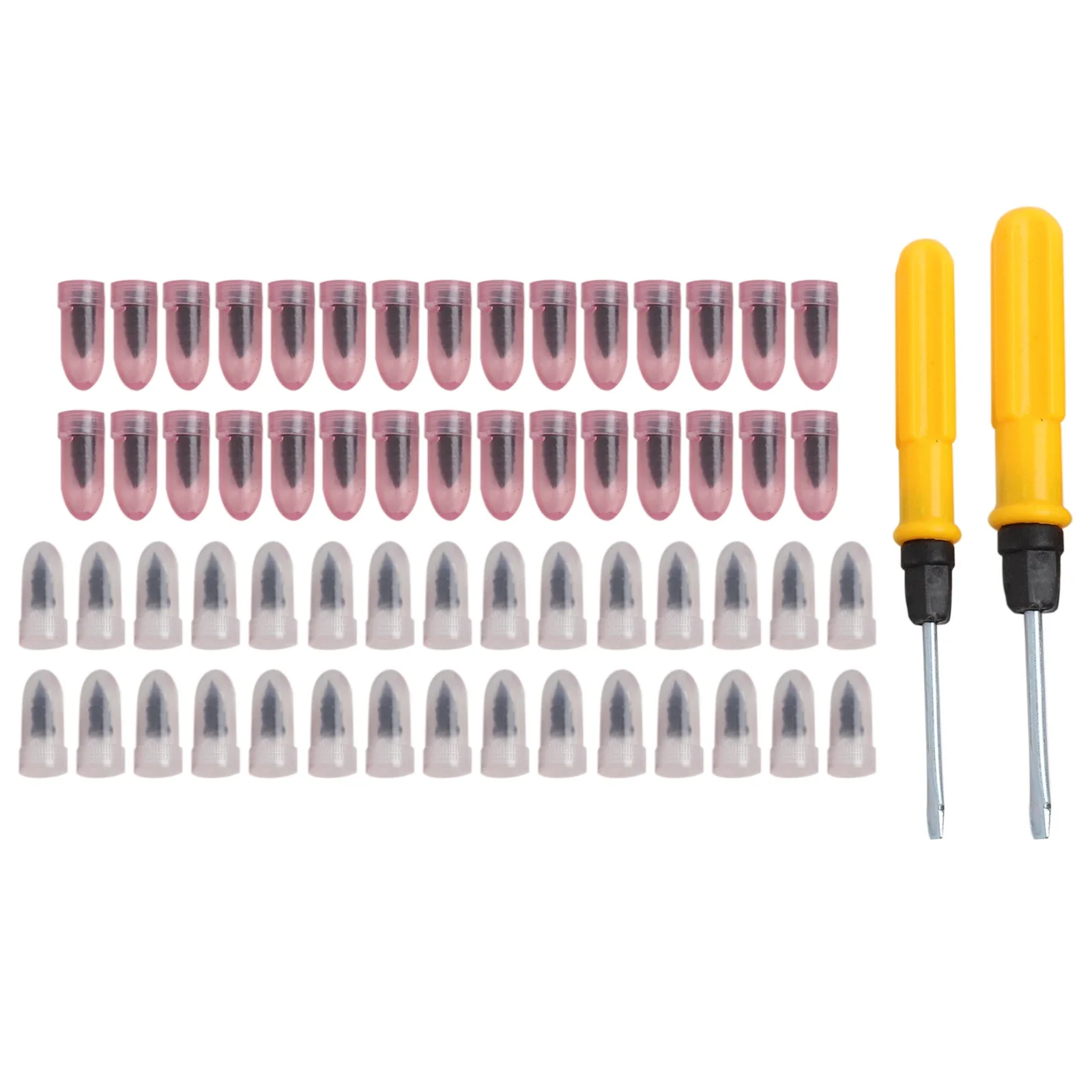 60Pcs Car Vacuum Tire Repair Nails Rubber Screw Nail + Screwdriver Fast Tool Set Car Tire Repair Tools