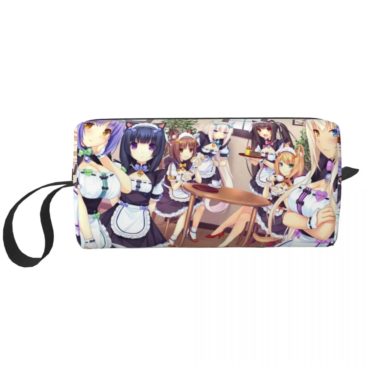 

Nekopara Girls Anime Cosmetic Bag for Women Makeup Bags Cartoon Game Travel Water Resistant Toiletry Bag Organizer Pouch