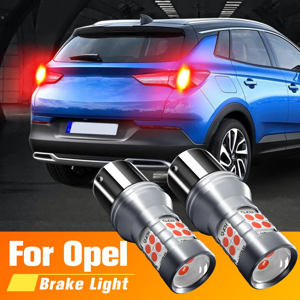 

2pcs LED Brake Light Blub Lamp P21W BA15S Canbus For Opel Astra F H K Corsa B E Grandland X Karl Meriva A Signum Vectra C Zafira
