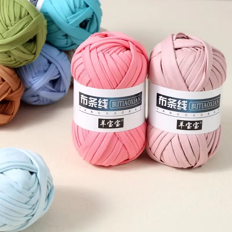 100g Thick Cloth Yarn Soft Colored Yarn for Hand Knitting Woven Bag Carpet DIY Hand-knitted Material 4